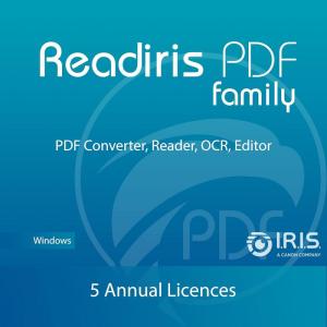 imageReadiris PDF Family 365  5 Licenses  Yearly PDF Software  PREMIUM PDF Converter  Full OCR Edit Annotate Comments Share Merge Extract PDFs  Win